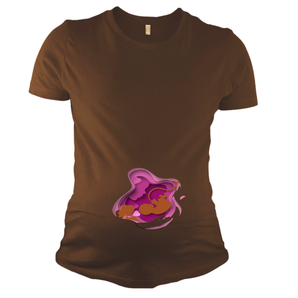 Motherhood Embrace shirt in soft brown fabric